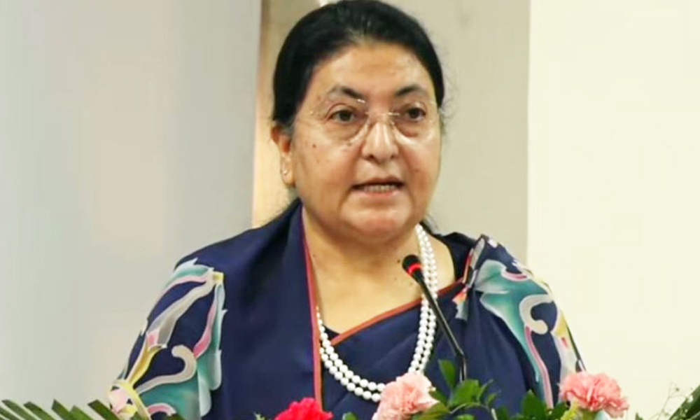 पूर्वराष्ट्रपति भण्डारीको चीनमा आज बिशेष सम्बोधन