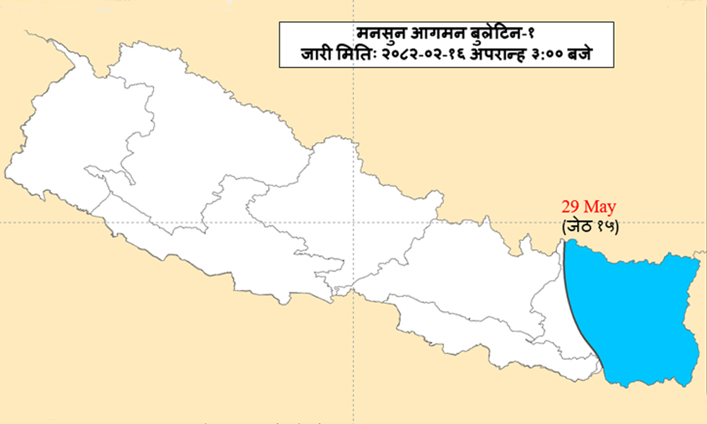 चाँडो भित्रियो मनसुन, कोशी प्रदेशका अधिकांश भू-भागमा प्रभाव