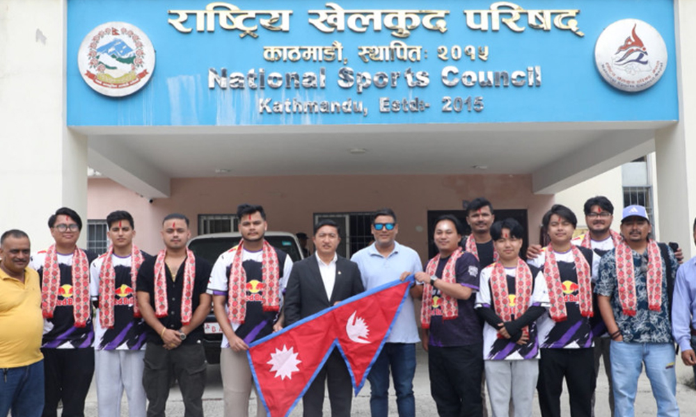 पब्जी मोबाइल ई-स्पोर्ट्स विश्वकप खेल्ने नेपाली टिम साउदी अरब प्रस्थान
