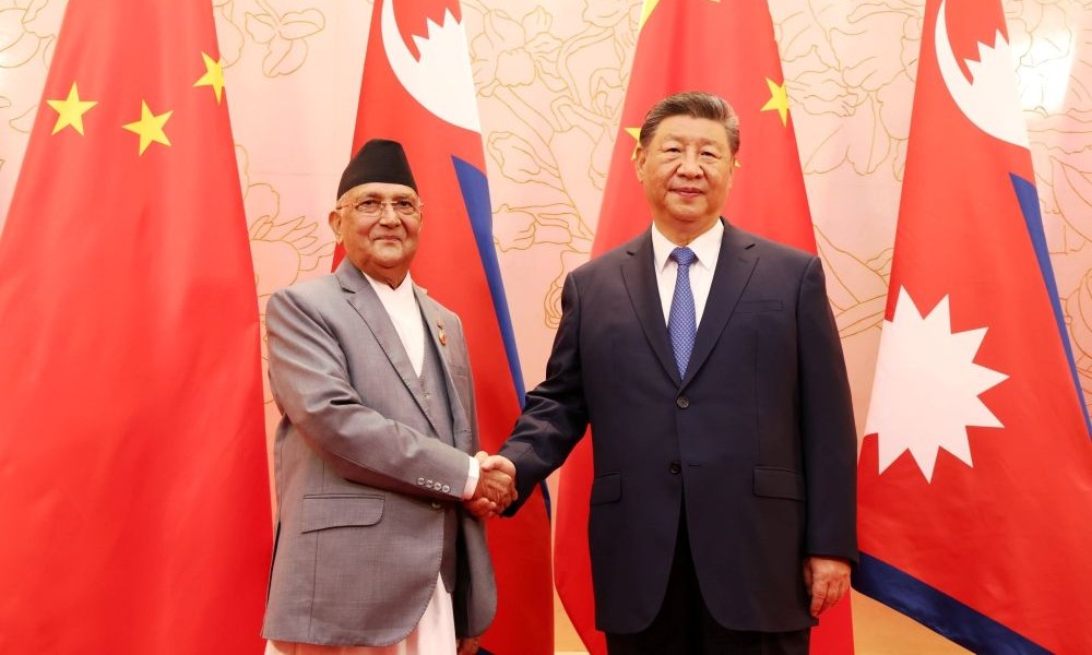 प्रधानमन्त्री ओली र चिनियाँ राष्ट्रपति सीबीच भेटवार्ता