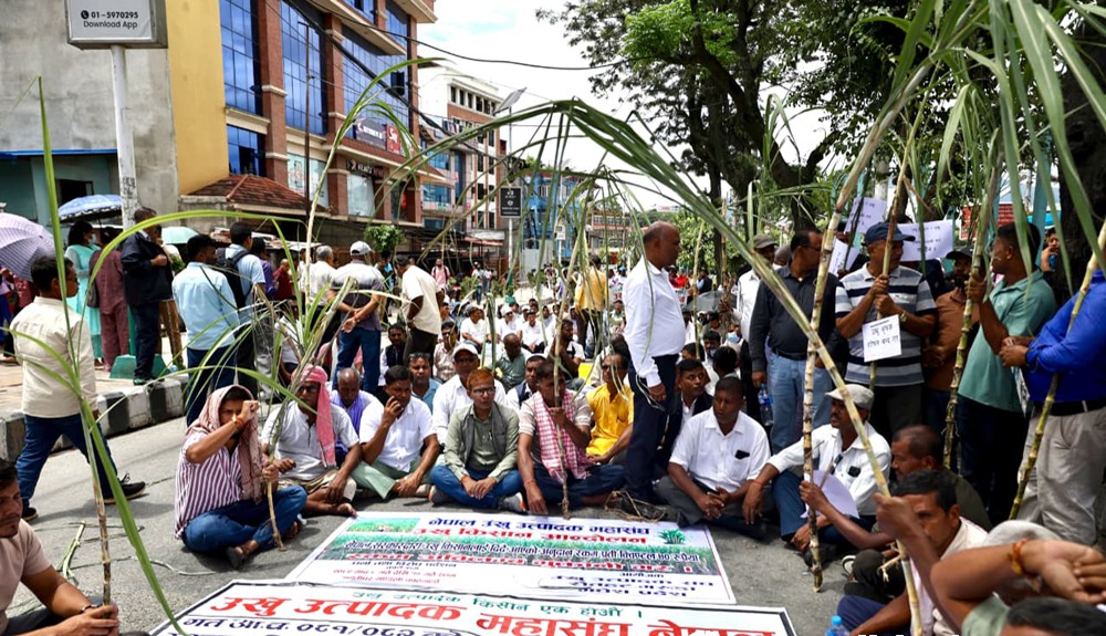 उखु किसानको आन्दोलनमा विपक्षी दलहरुको ऐक्यवद्धता