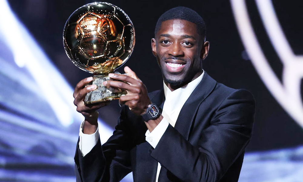 ओस्माने डेम्बेलेले जिते ‘बालोन डिओर’ अवार्ड