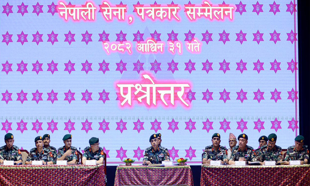 ‘सेनाले राजनीति गर्दैन, मानवीयभन्दा ठूलो भौतिक क्षति होइन’