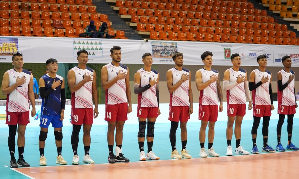 काभा कप पुरुष भलिबलमा नेपालले चौथो हार