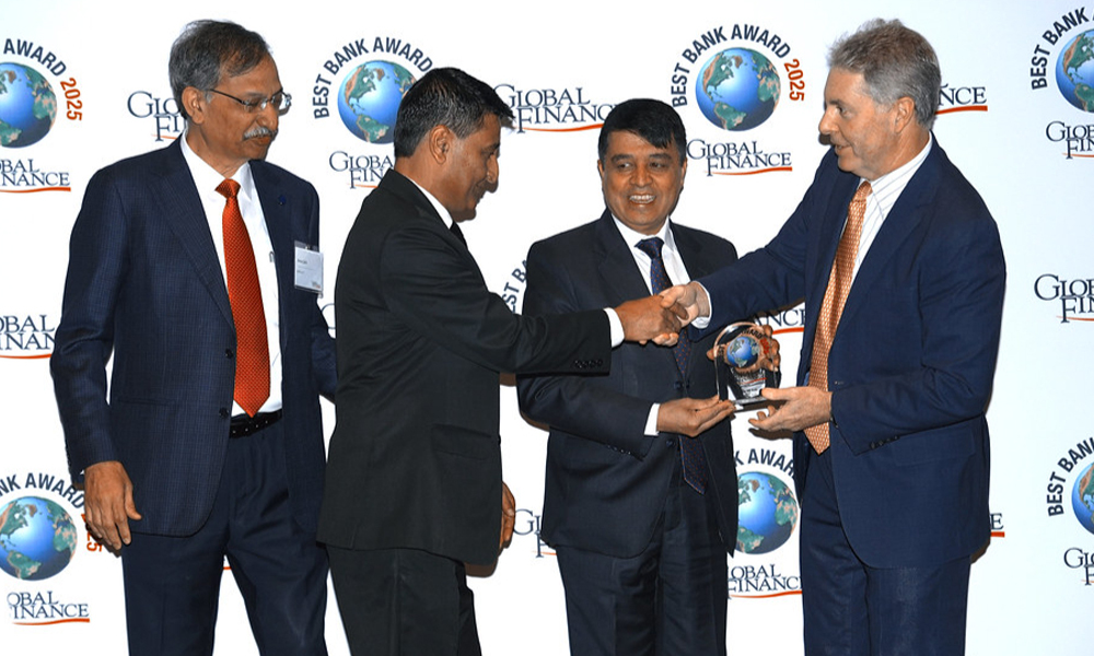 ग्लोबल आईएमई बैंकलाई ग्लोबल फाइनान्सको ‘बेष्ट बैंक अवार्ड’