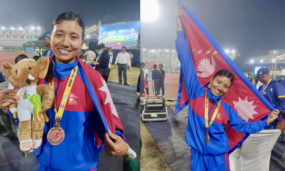 सन्तोषी श्रेष्ठको नाममा राष्ट्रिय कीर्तिमान