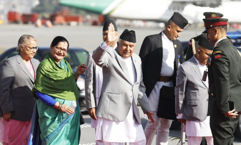 राष्ट्रपति पौडेल कतार प्रस्थान