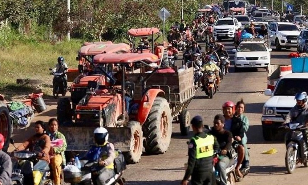 थाइल्यान्ड-कम्बोडिया गोलीबारी लगातार, लाखौं मानिस विस्थापित