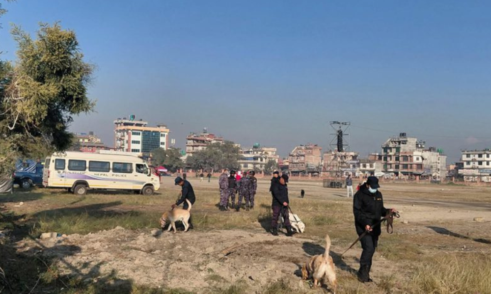 एमाले महाधिवेशनस्थलमा सुरक्षा व्यवस्था कडा, बम डिटेक्टर उपकरण र तालिमप्राप्त कुकुर परिचालन