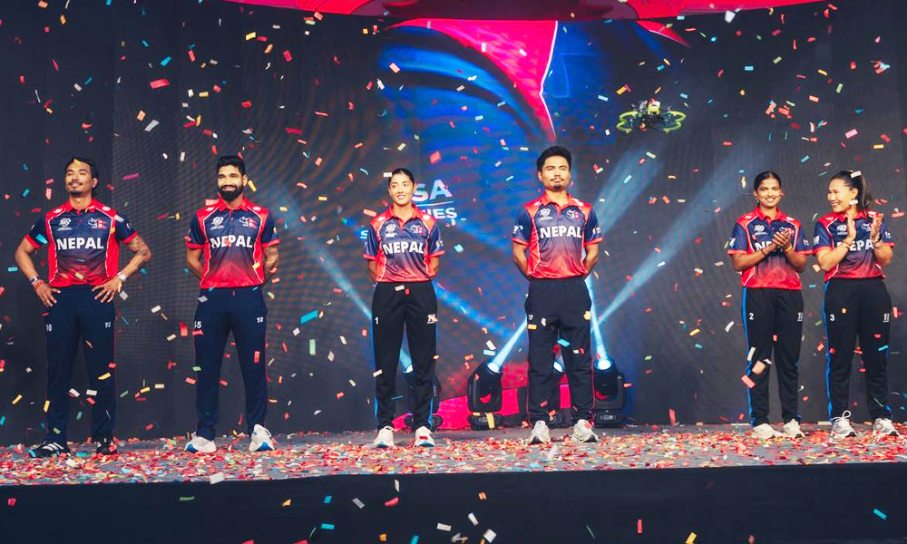 आईसीसी टी-२० विश्वकप खेल्ने नेपालको जर्सी सार्वजनिक