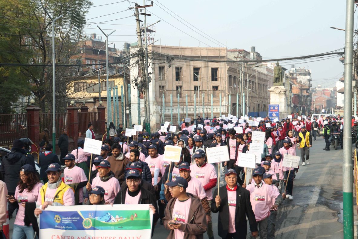 विश्व क्यान्सर दिवसमा एनसीआरएसको भव्य र्याली