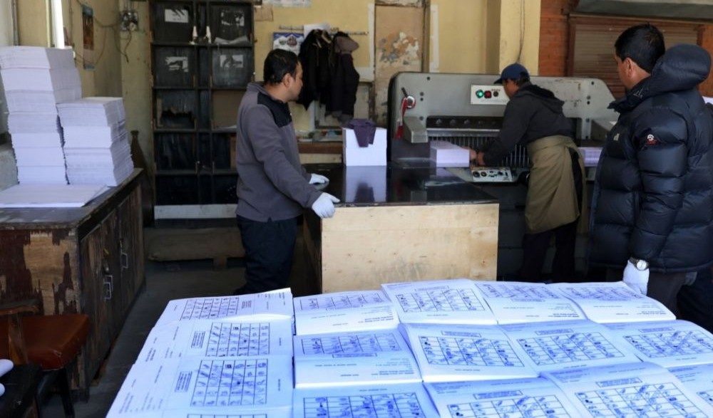 मतपत्र छपाइ अन्तिम चरणमा, ४२ दिनको कार्यतालिका ४० दिनमै पूरा