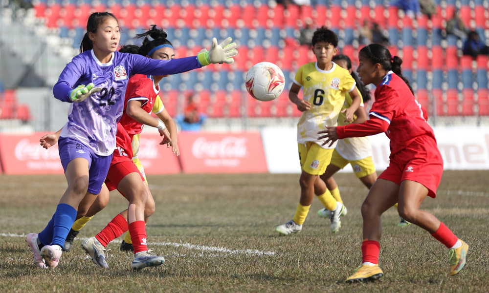 साफ यू-१९ महिला च्याम्पियनसिपमा नेपालको कठिन जित