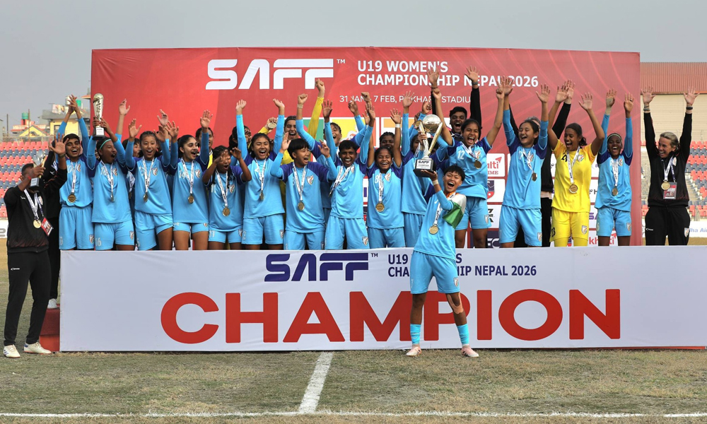 भारतले जित्यो ‘साफ यू-१९ महिला च्याम्पियनसिप’को उपाधि