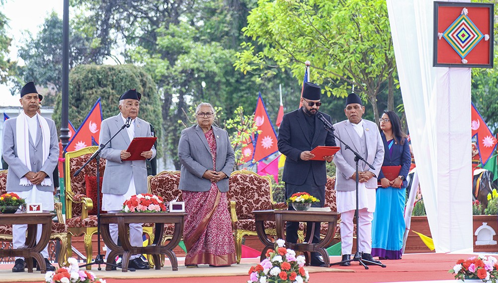 प्रधानमन्त्री बालेन शाहद्वारा सपथ ग्रहण