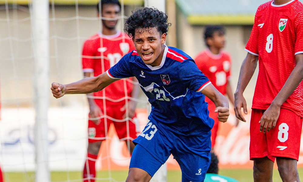 साफ यू-२० च्याम्पियनसिप : समूह विजेता बन्दै नेपाल सेमिफाइनलमा