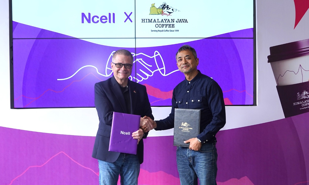 एनसेल प्रयोगकर्तालाई हिमालयन जाभा कफीको प्रत्येक चुस्कीमा छुट