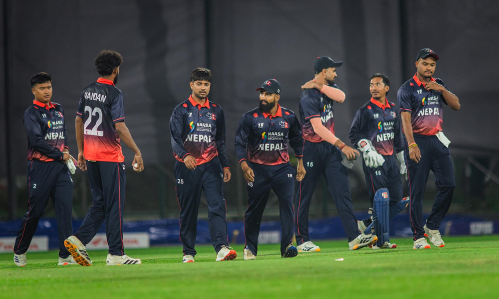 टी-२० अन्तर्राष्ट्रिय श्रृंखलाको पहिलो खेलमा नेपाल यूएईसँग पराजित