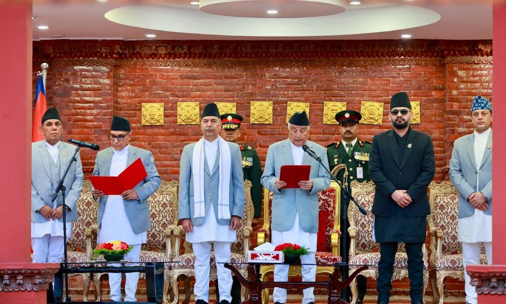 नवनियुक्त प्रधानन्यायाधीश शर्माले लिए पद तथा गोपनीयताको शपथ